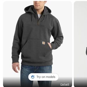 Carhartt Men’s size large rain defender hoodie